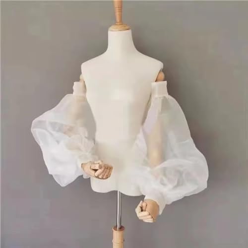 YMFFW Women Wedding Detachable Puff Sleeves Dress Accessory
