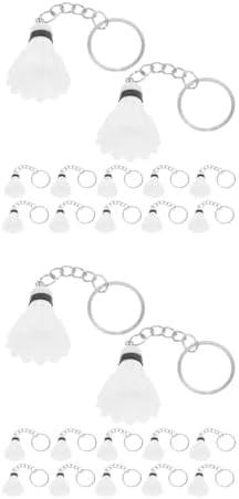 LUOZZY 48 Pcs Mini Badminton Keychain