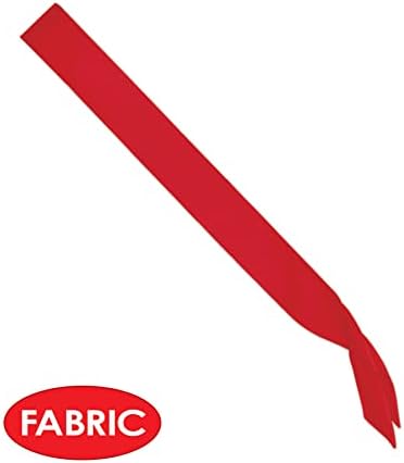 Beistle Red Satin Sashes 2 Count Customizable