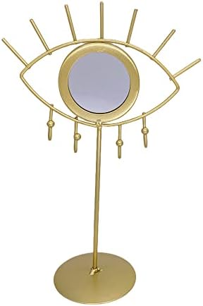 Jewelry Organizer Holder with Mirror Evil Eye Stand for Women Girls