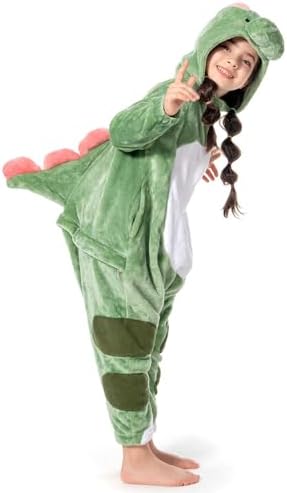 OLAOLA Kids Animal Onesie Unisex Plush Cosplay Pajamas