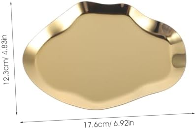 Alipis Golden Stainless Steel Jewelry Storage Tray