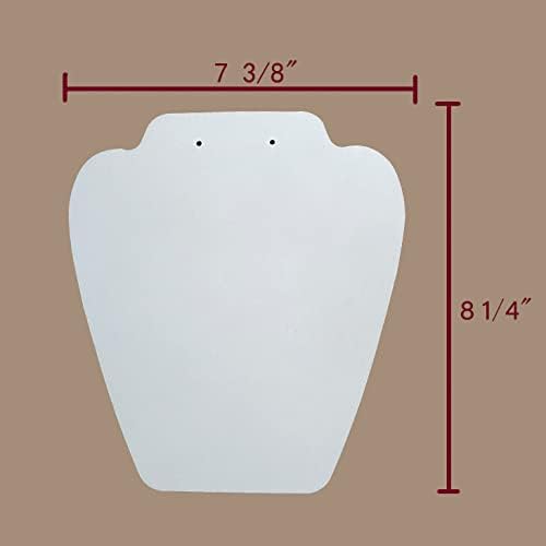 7TH VELVET 12 PCS White Velvet Jewelry Display Stand