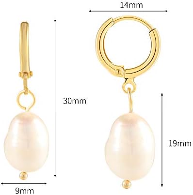 XYJZXY Gold Huggie Hoop Earrings with Charm