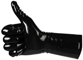EXLATEX Rubber Secrets Short Latex Mixed Toes Wrist Gloves
