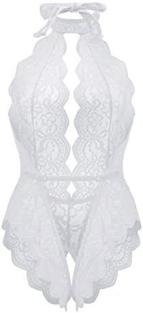 Women Sexy Teddy Babydoll with Suspenders and Lace