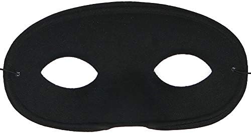 Skeleteen Black Superhero Eye Mask for Costume Parties