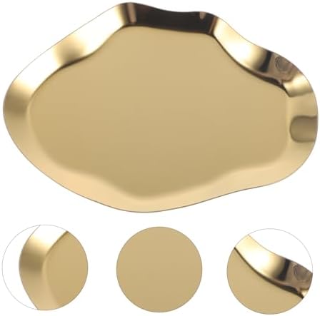 Alipis Golden Stainless Steel Jewelry Storage Tray