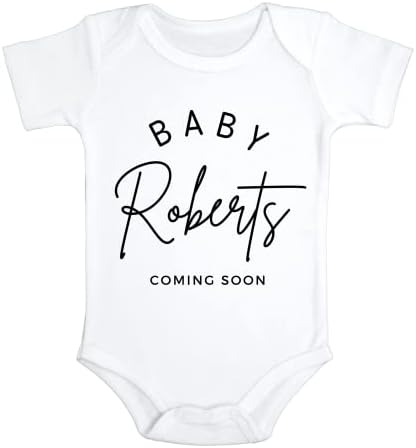 Custom Baby Pregnancy Announcement Bodysuit 1