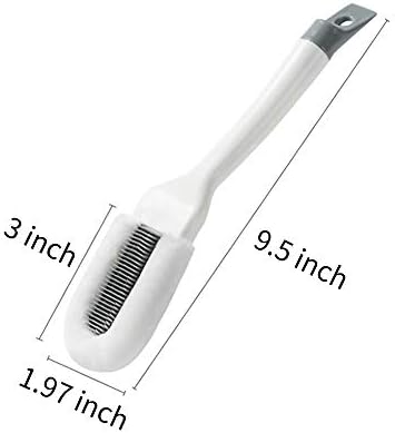 Andiker Professional Cleaning Shoe Brush with Long Handle and Hangable Design