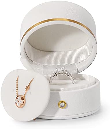 Oirlv Leather Ring Box for Jewelry and Engagement Proposal