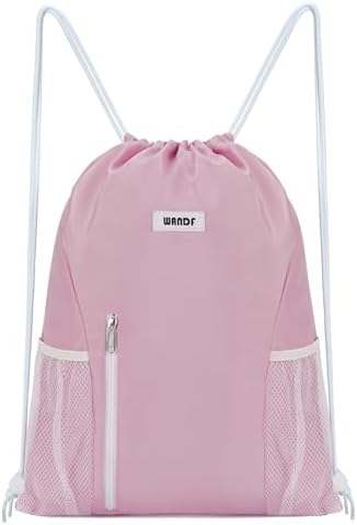 WANDF Drawstring Backpack for Men Women