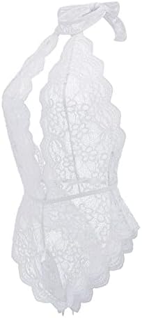Women Sexy Teddy Babydoll with Suspenders and Lace