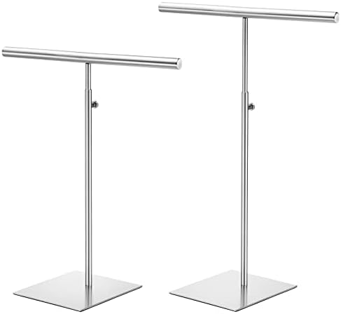 Uxcell Necklace Display Stand 2 Pack Adjustable Jewelry Rack