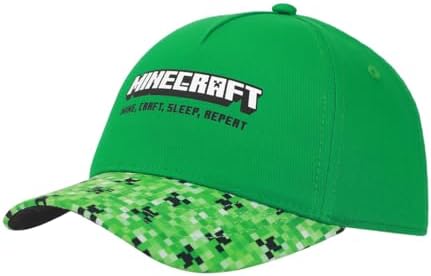 Minecraft Creeper Print Youth Baseball Cap