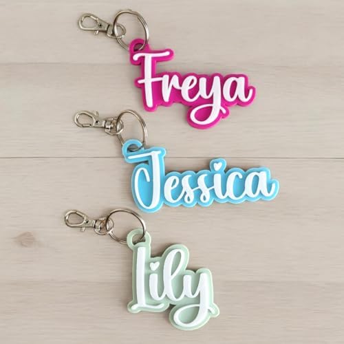 Custom Keychain with Clip and Split Ring