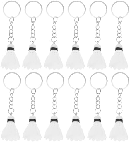 LUOZZY 48 Pcs Mini Badminton Keychain
