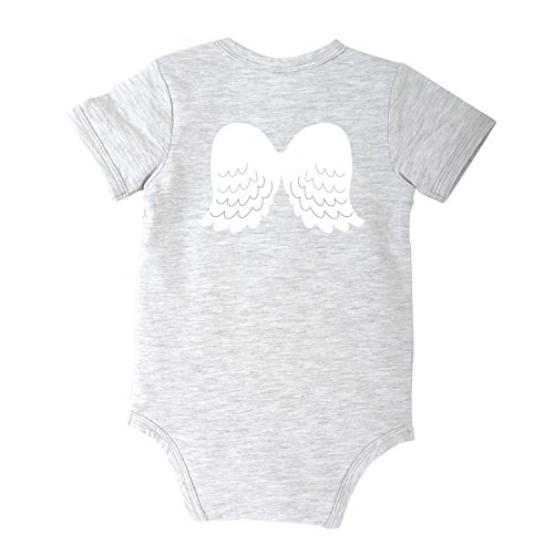 Stephan Baby Inspirational Heather Gray Snapshirt Diaper Cover 3-6 Months