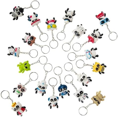 15 Inch Collectible Panda Keychains 20 Pack