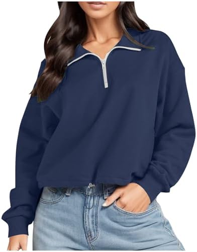 Womens 2024 Trendy Oversized Crewneck Sweatshirt