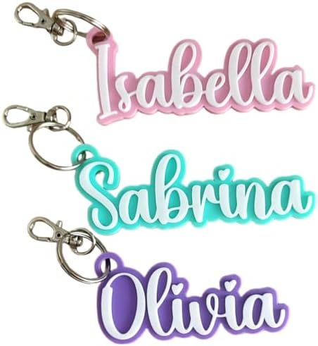 Custom Keychain with Clip and Split Ring