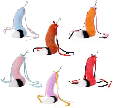 Ribbon Plush Tail Keychain Pendant For Men And Women