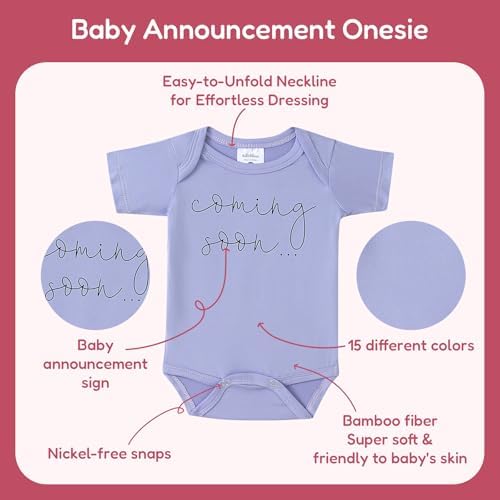 2pcs Baby Announcement Onesie for Pregnancy Reveal
