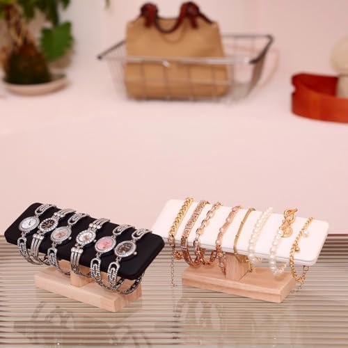 Modern T-Shaped Wooden Jewelry Display Stand