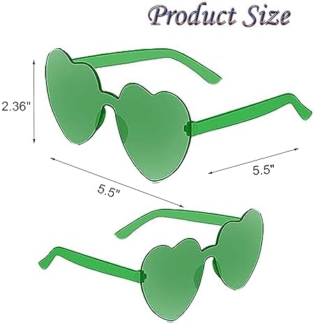 ASAHEL Heart Sunglasses for Women and Girls Halloween Party Favor