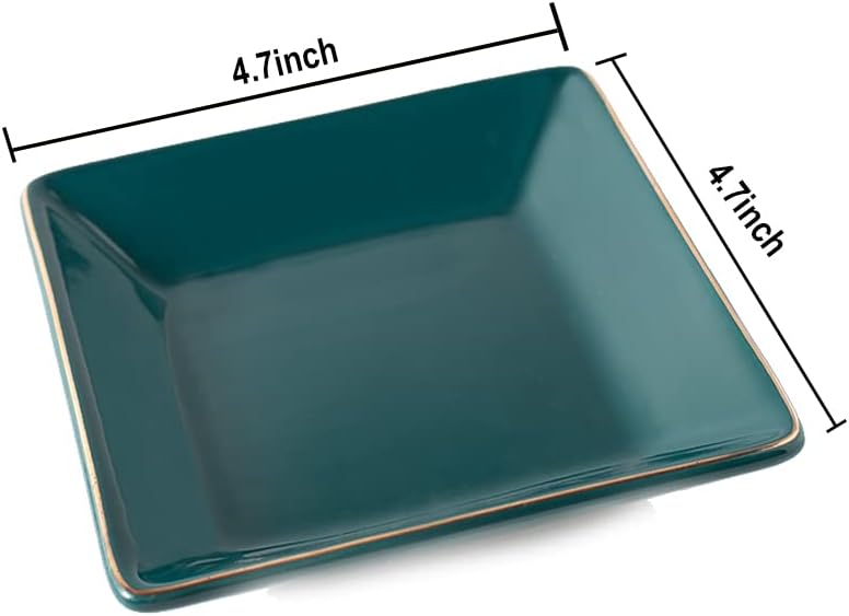 Hankor Ceramic Jewelry Dish Tray Green 47inch
