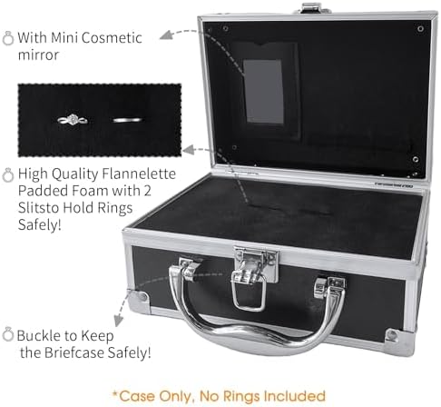 Ring Bearer Briefcase - Wedding Jewelry Security Case for Kids