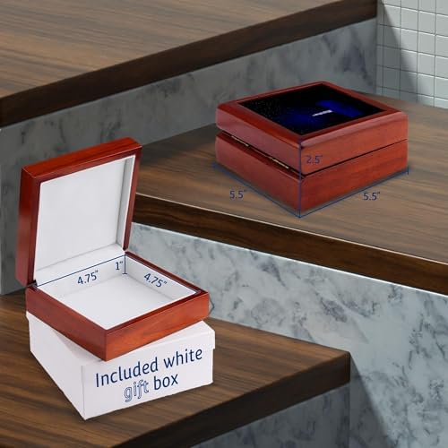 3dRose Decorative Jewelry Box with Candle and Starry Sky Design