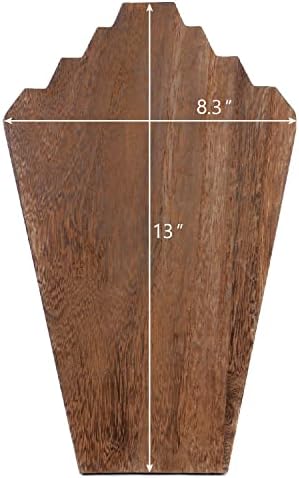 Ikee Design 2 Pcs Lightweight Wooden Necklace Display
