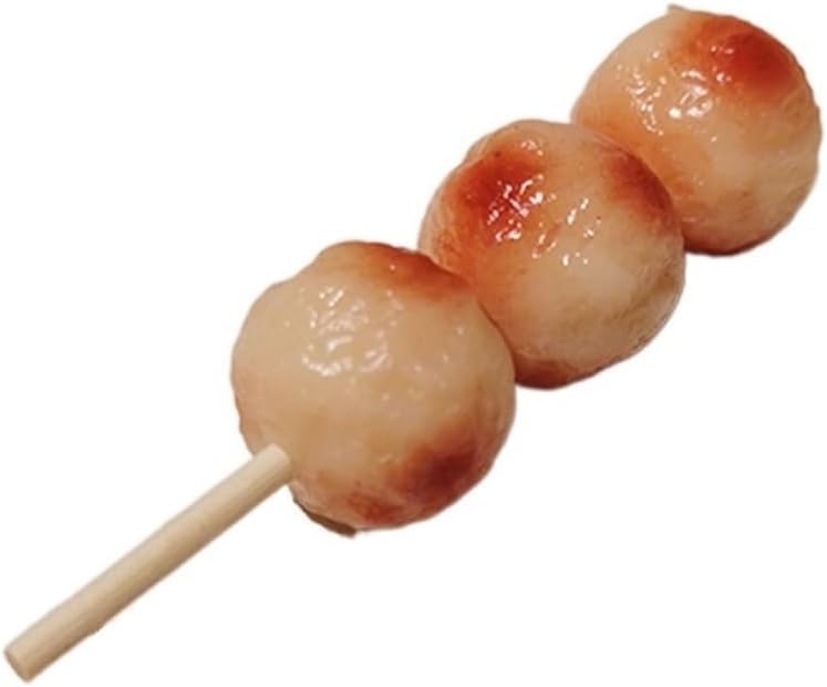 AVLUZ Fish Ball Skewers Keychain Funny Birthday Gift Key Ring