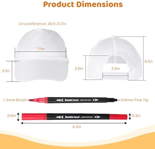 DIY Hats Set with 12 Pens for Kids Creative Halloween Art