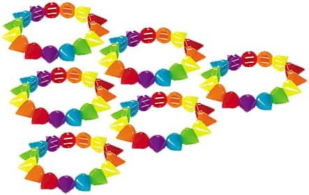 Rainbow Bracelets for Girls Party Favors Bulk Pack