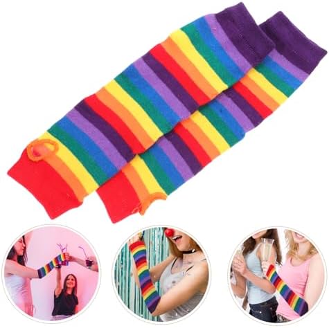 Rainbow Arm Warmers for Women Girls Boys