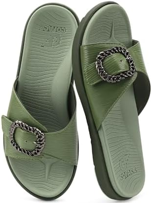 COFACE Womens Orthotic Slides with Arch Support