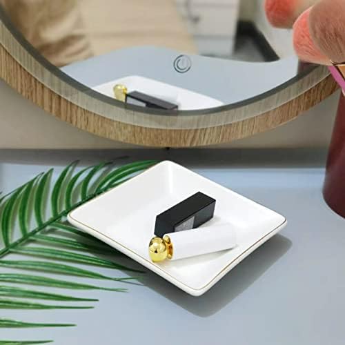 HANKOR Ceramic Jewelry Dish Tray 47 Inch White