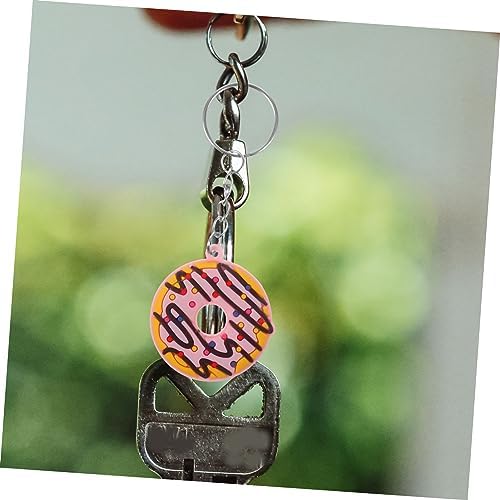 BESPORTBLE 12Pcs Cute Donut Design Keychain