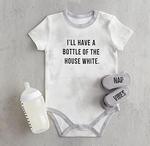Stephan Baby Snap Suit - 6-12 Months House White