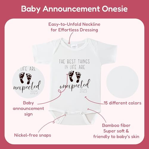 The Best Things in Life Are Unexpected Pregnancy Bodysuit