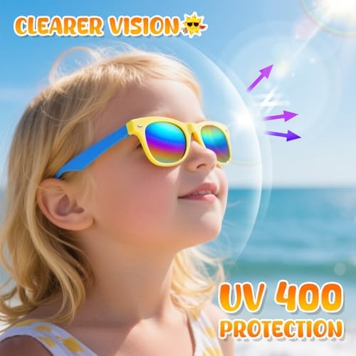 LovesTown Kids Sunglasses Bulk Set for Birthday Beach Events