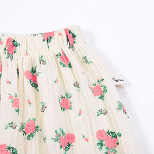 Toddler Baby Cute Cartoon Love Print Summer Comfortable Cotton Linen Trousers