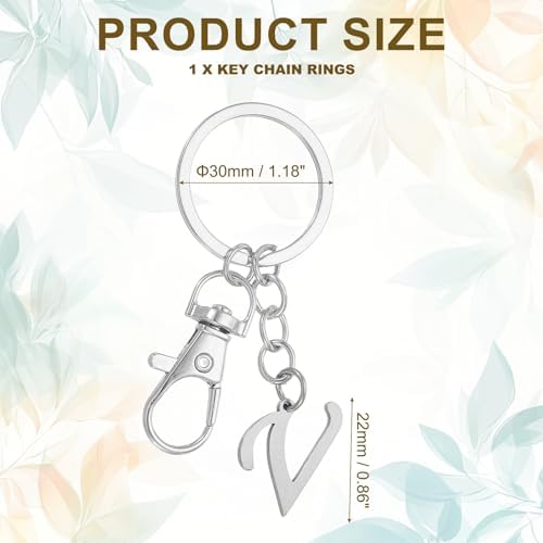 PATIKIL Initial Letter Keychain for Men Women Party Gifts