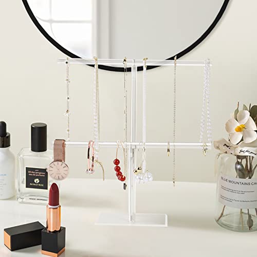 Suneerplay 2-Tier Jewelry Display Stand for Necklaces and Bracelets