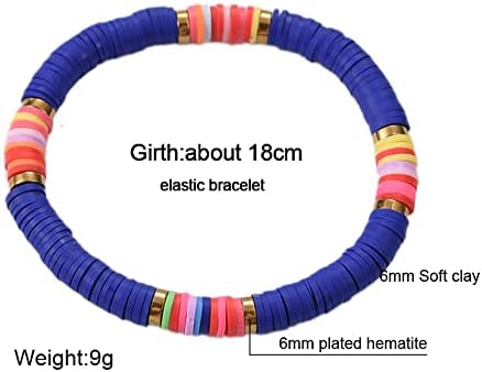 12pcs Colorful Stretch Friendship Bracelets For Women