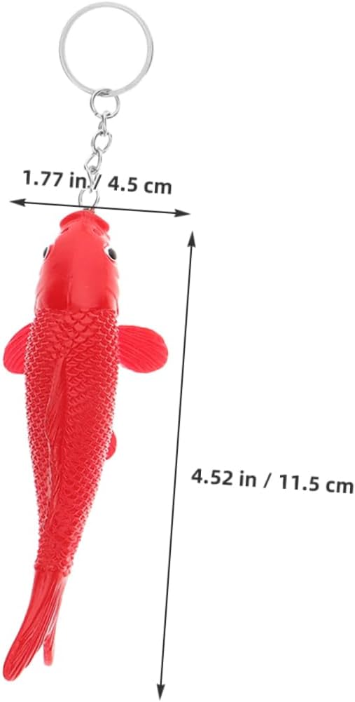 Healifty 8pcs Cute Fish Keychain for Boys and Girls