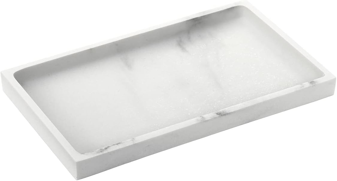 Emibele Gravel White Resin Jewelry Tray Organizer
