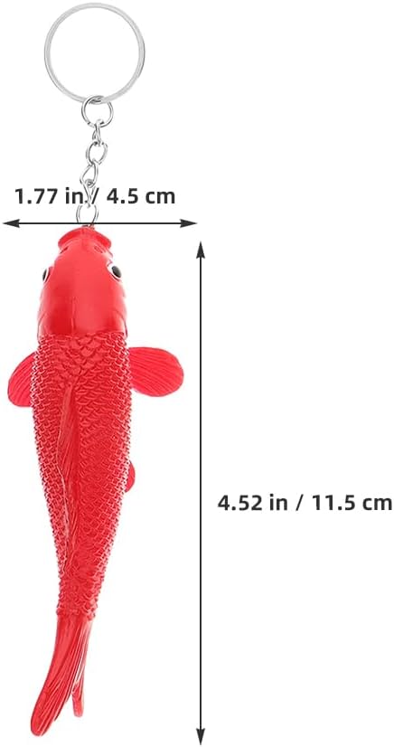 LUOZZY 8Pcs Summer Party Koi Fish Keychain Set